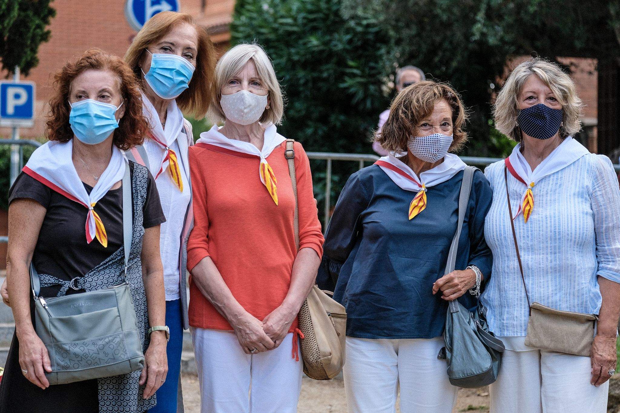 L'ofrena floral de les entitats i partits polítics durant la Diada Nacional de Catalunya. FOTO: Ale Gómez