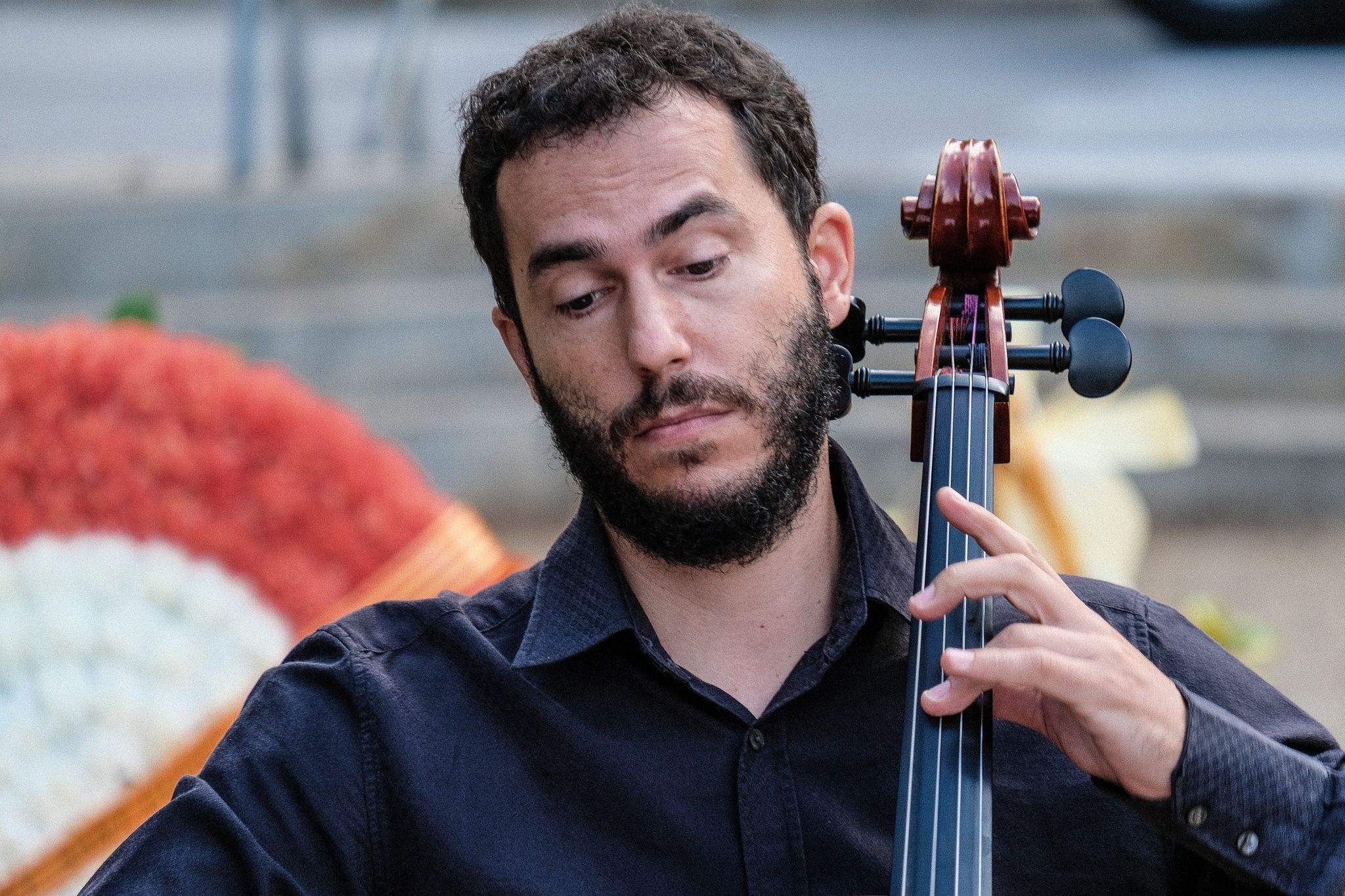 El Quartet Brossa a l'ofrena floral de les entitats i partits polítics durant la Diada Nacional de Catalunya. FOTO: Ale Gómez