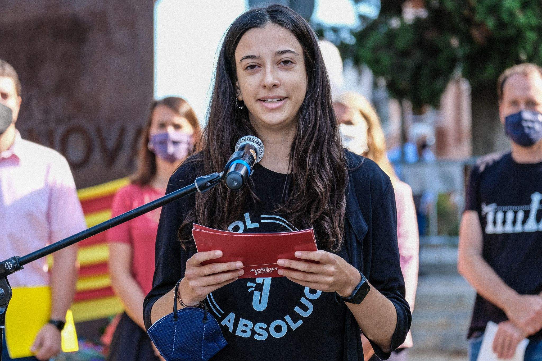 L'ofrena floral de les entitats i partits polítics durant la Diada Nacional de Catalunya. FOTO: Ale Gómez