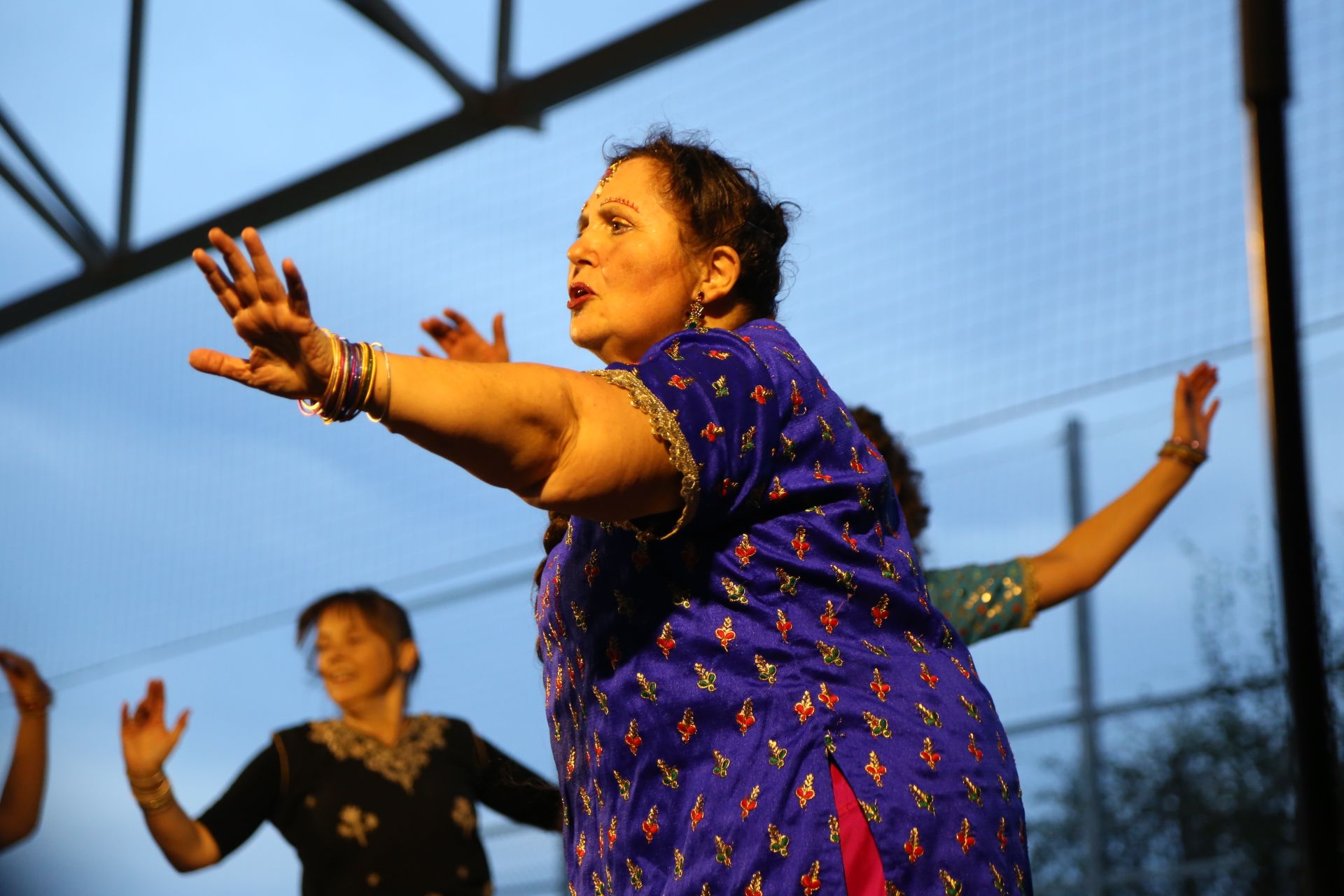 Exhibició de Bollywood a la FM Les Planes. FOTO: Anna Bassa