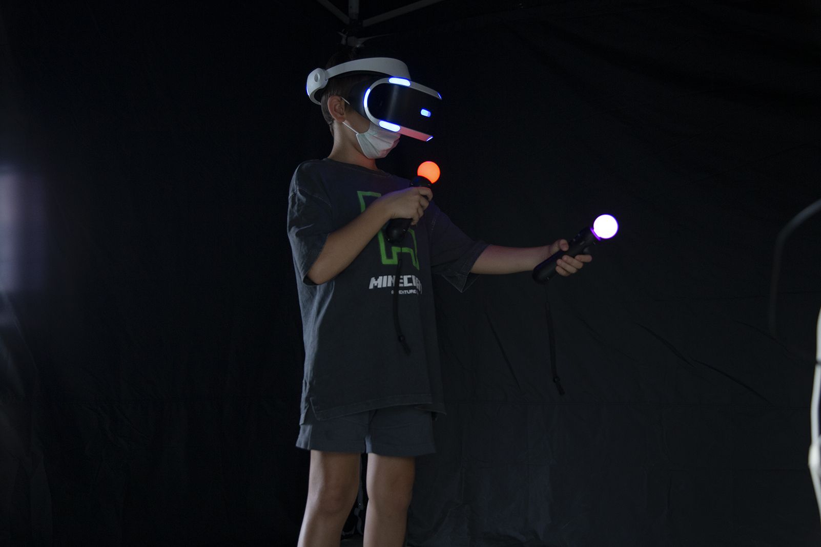 Realitat virtual a la Festa Major de Les Planes. FOTO: Anna Bassa