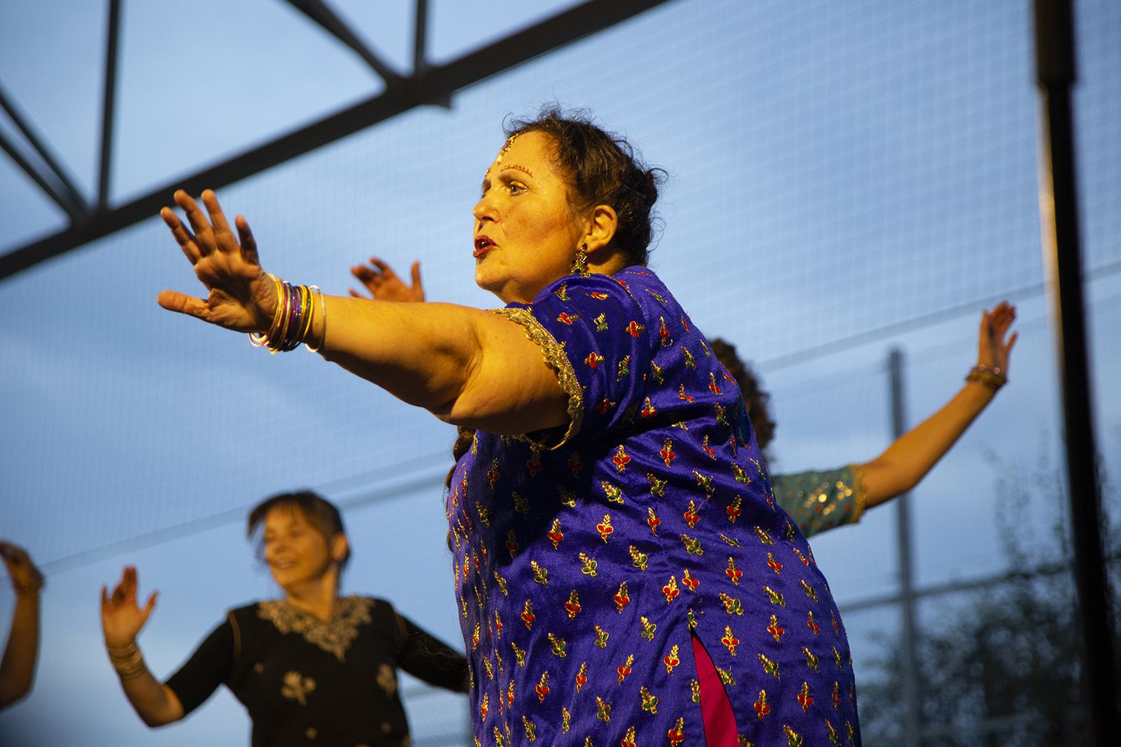Exhibició de Bollywood a la FM Les Planes. FOTO: Anna Bassa