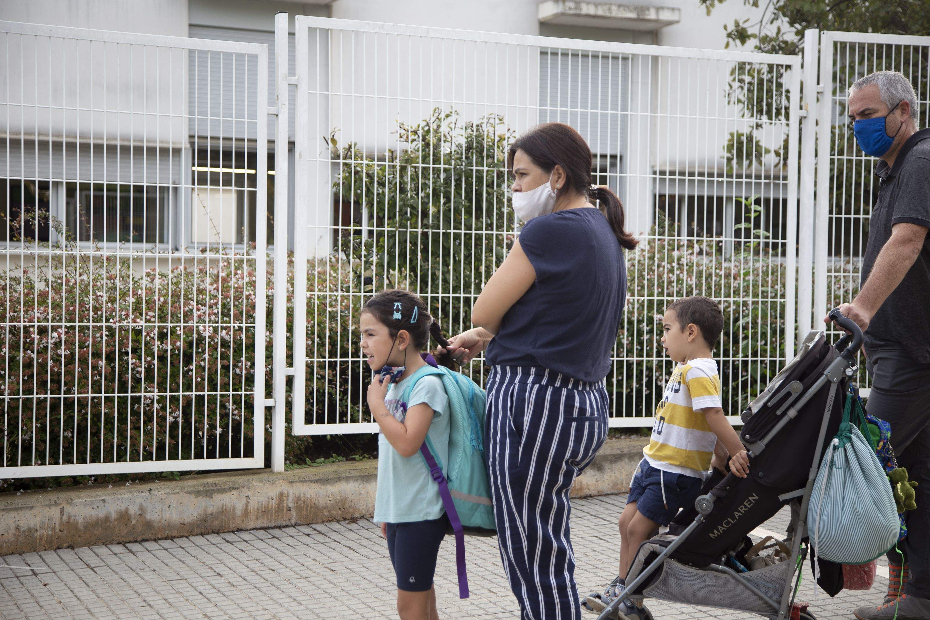 Primer dia d'escola al CEIP Pi d'en Xandri. Foto: Anna Bassa