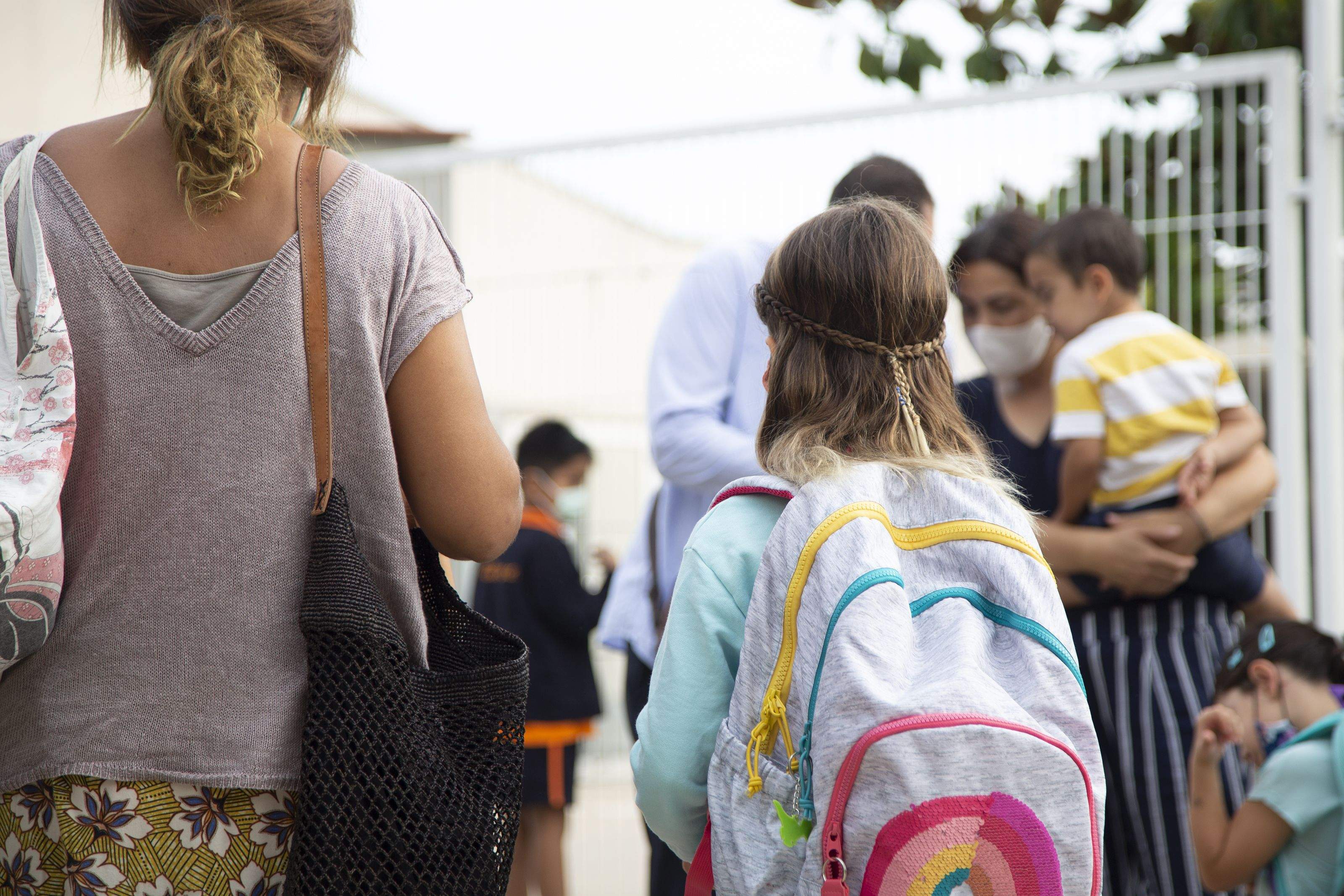 Primer dia d'escola al CEIP Pi d'en Xandri. Foto: Anna Bassa