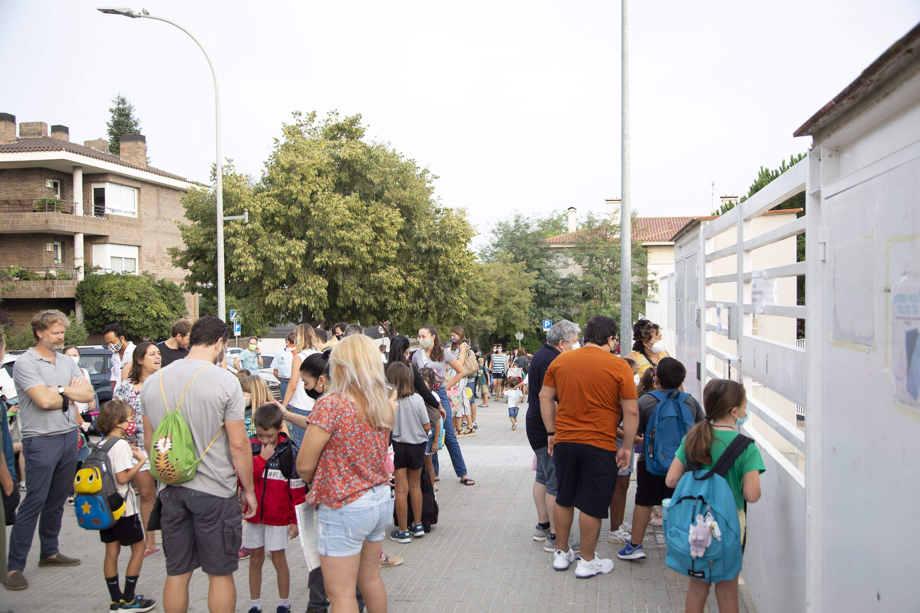 Primer dia d'escola al CEIP Pi d'en Xandri. Foto: Anna Bassa