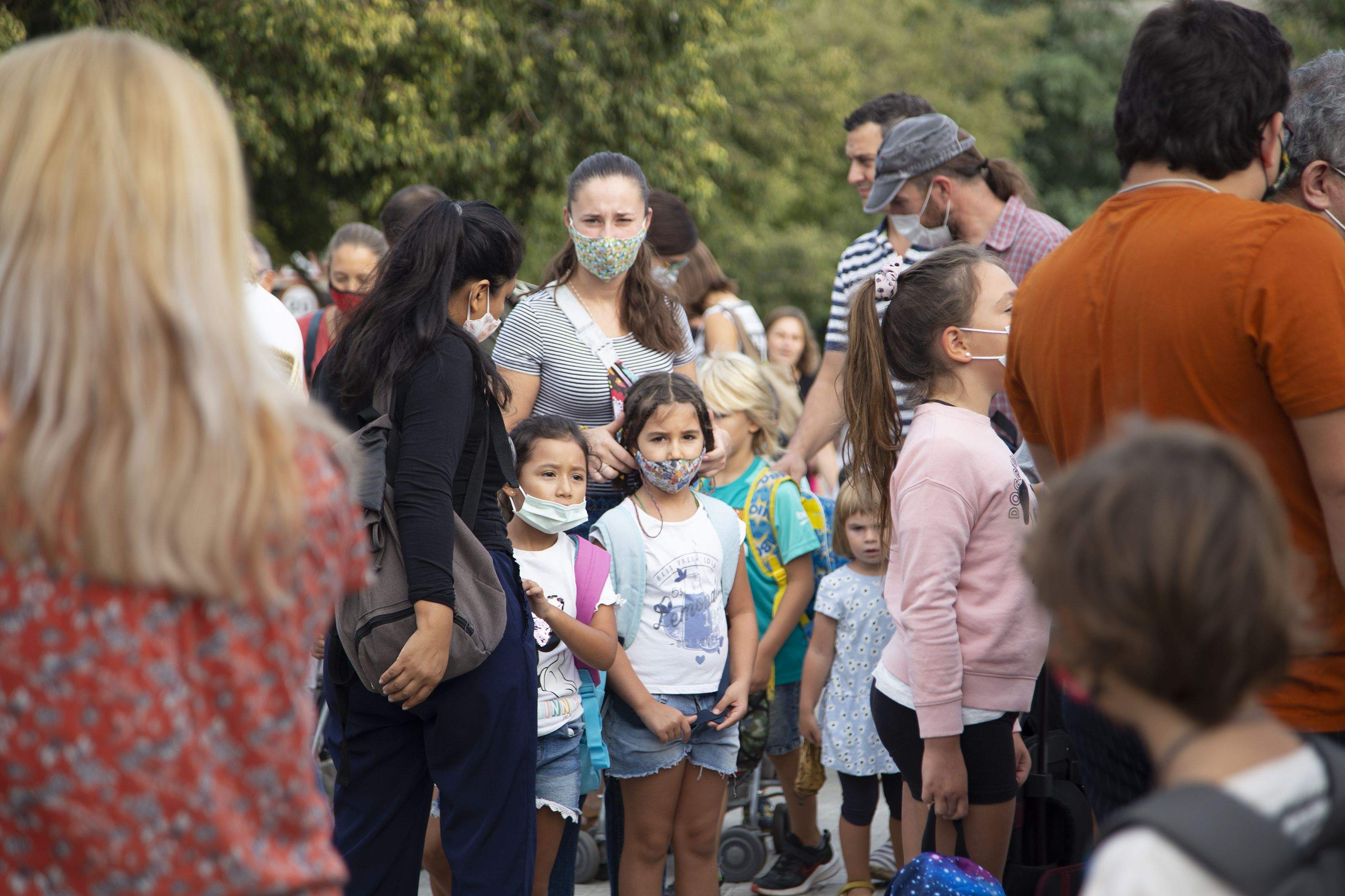 Primer dia d'escola al CEIP Pi d'en Xandri. Foto: Anna Bassa