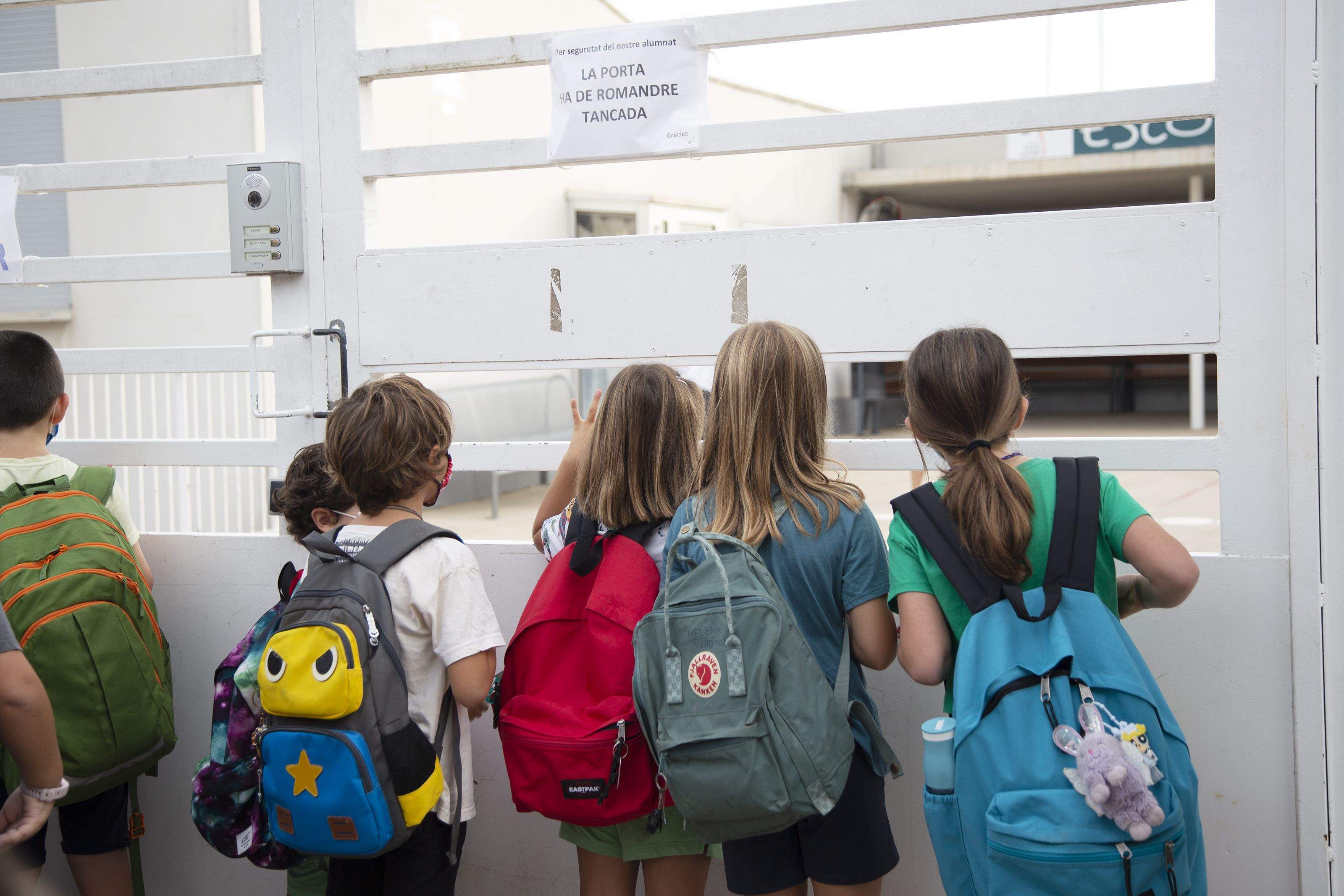 Primer dia d'escola del curs 2021-2022. FOTO: Anna Bassa
