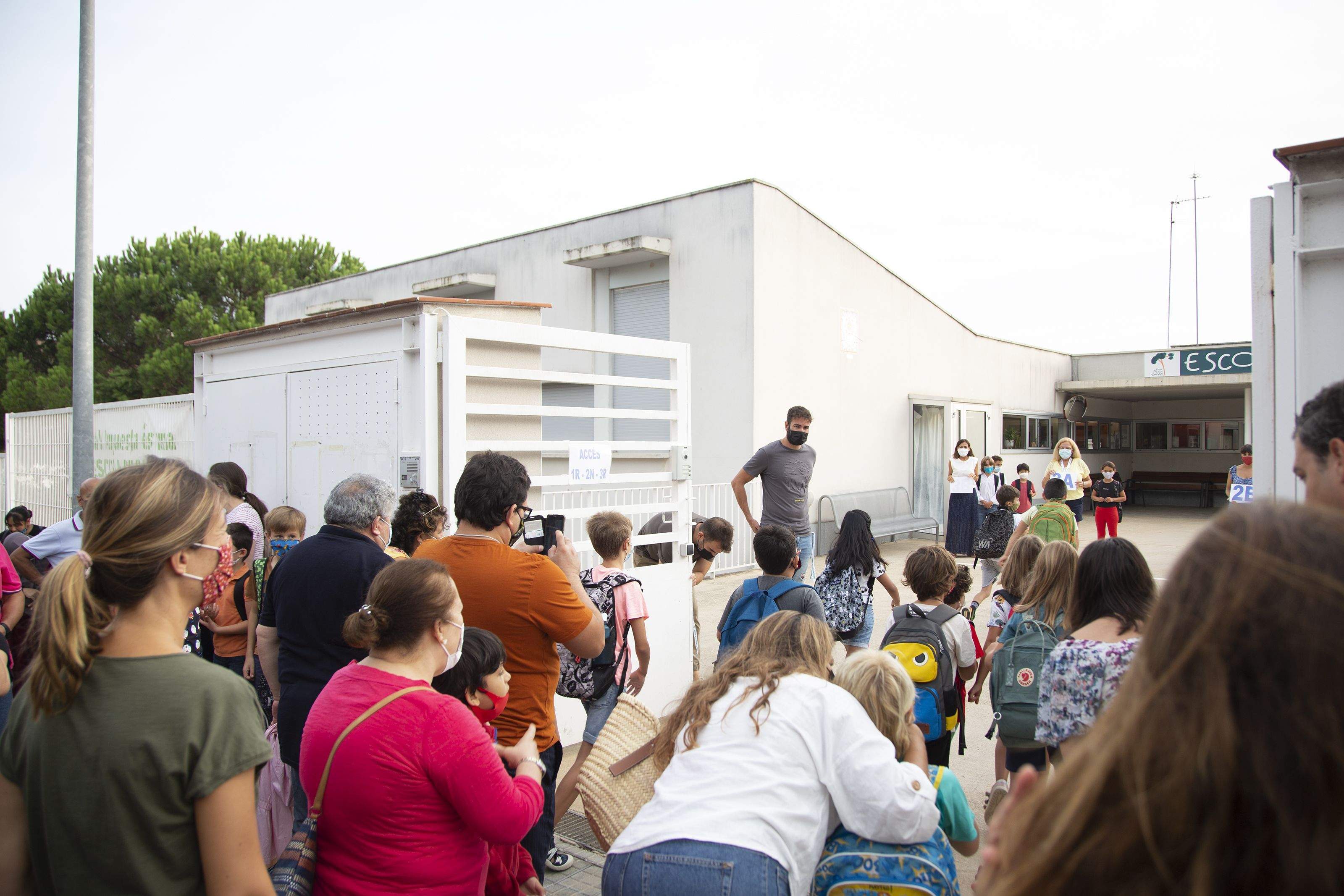 Primer dia d'escola al CEIP Pi d'en Xandri. Foto: Anna Bassa