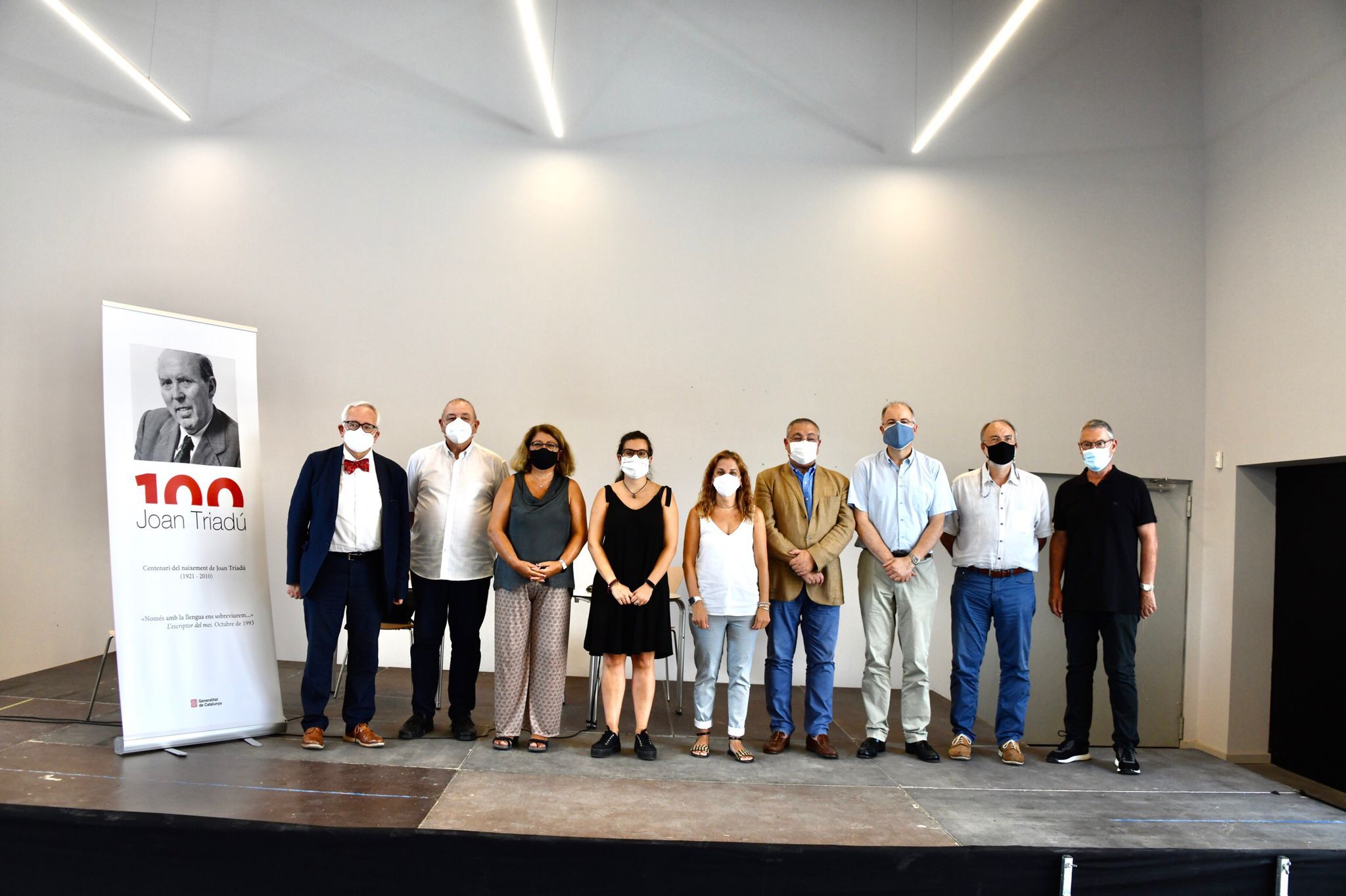 Presentació de les activitats dedicades a Joan Triadú FOTO: Localpres