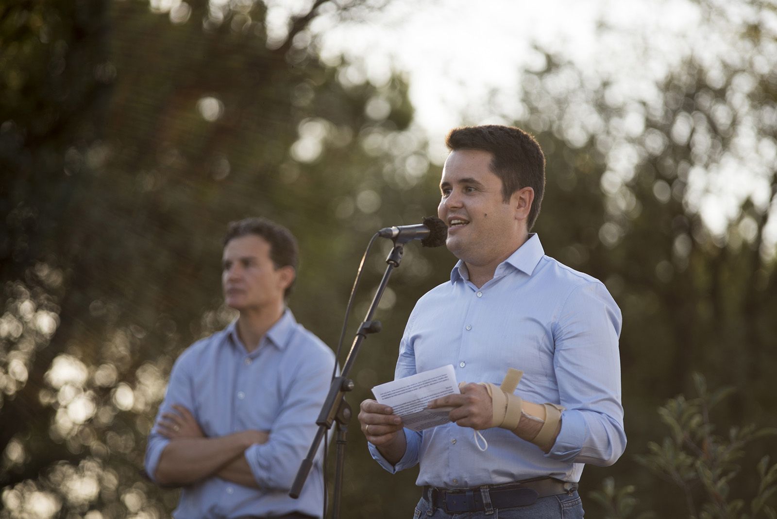 El pregó de la Festa Major de Volpelleres. FOTO: Bernat Millet