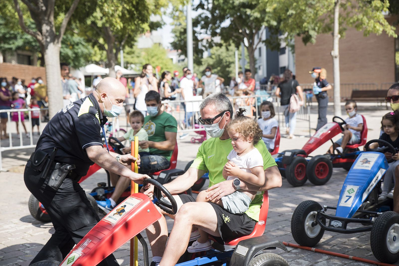 Circuit educació vial amb cars. Foto: Bernat Millet.
