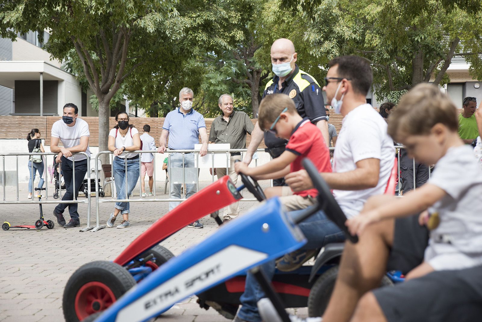 Circuit educació vial amb cars. Foto: Bernat Millet.