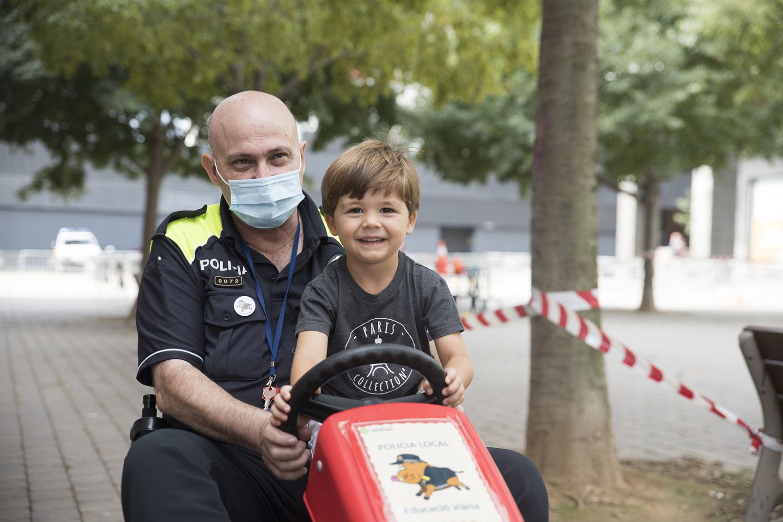 Circuit educació vial amb cars. Foto: Bernat Millet.