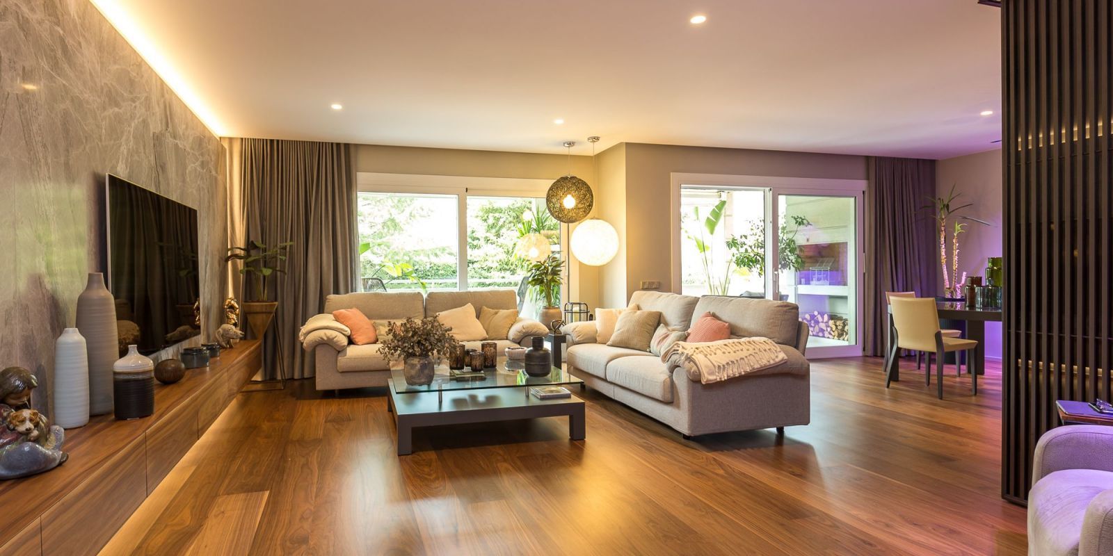 Saló-menjador de la planta baixa a la zona de l'Arxiu de la immobiliària ORGAN. FOTO: Cedida