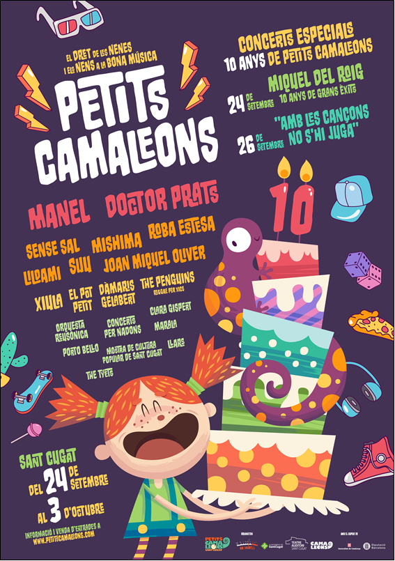 El cartell de la 10a edició de Petits Camaleons. FOTO: Petits Camaleons