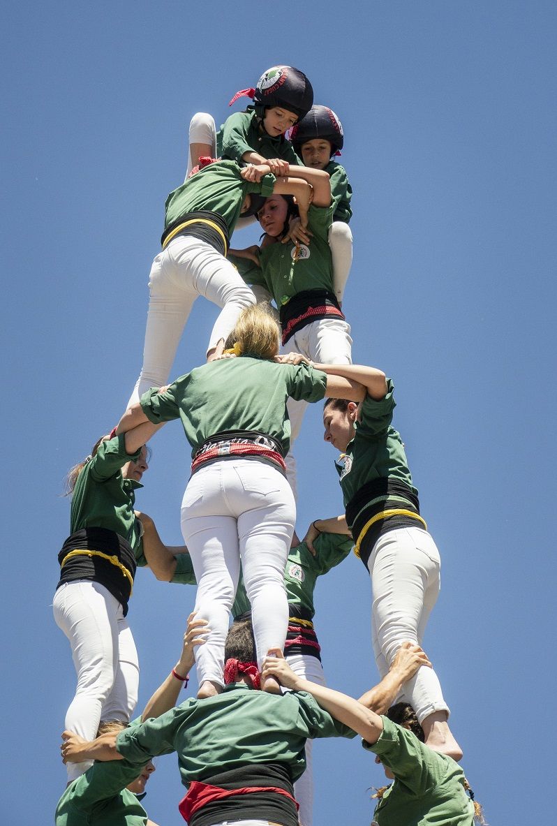 Els Castellers de Sant Cugat a Sant Ponç. FOTO: Toni Curcó