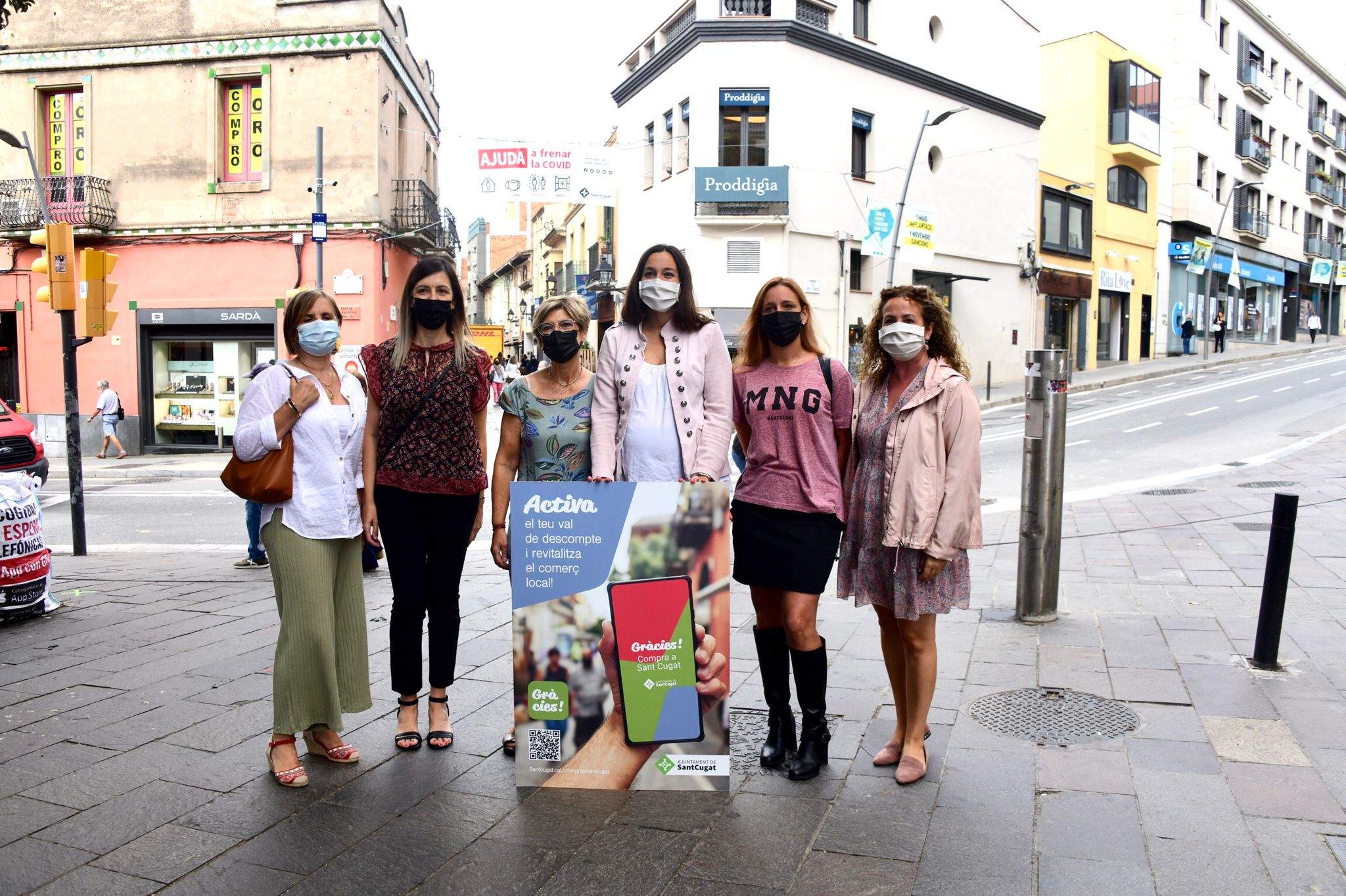 Presentació de la nova campanya de vals de comerç FOTO: Localpres