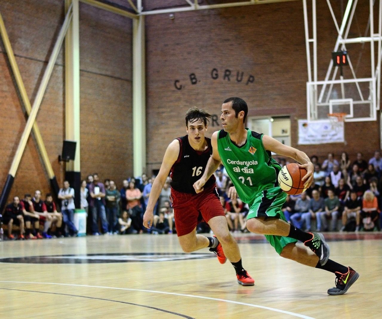 Eric Forné, del Qbasket Sant Cugat, quan defensava la samarreta del CB Cerdanyola. FOTO: Cedida