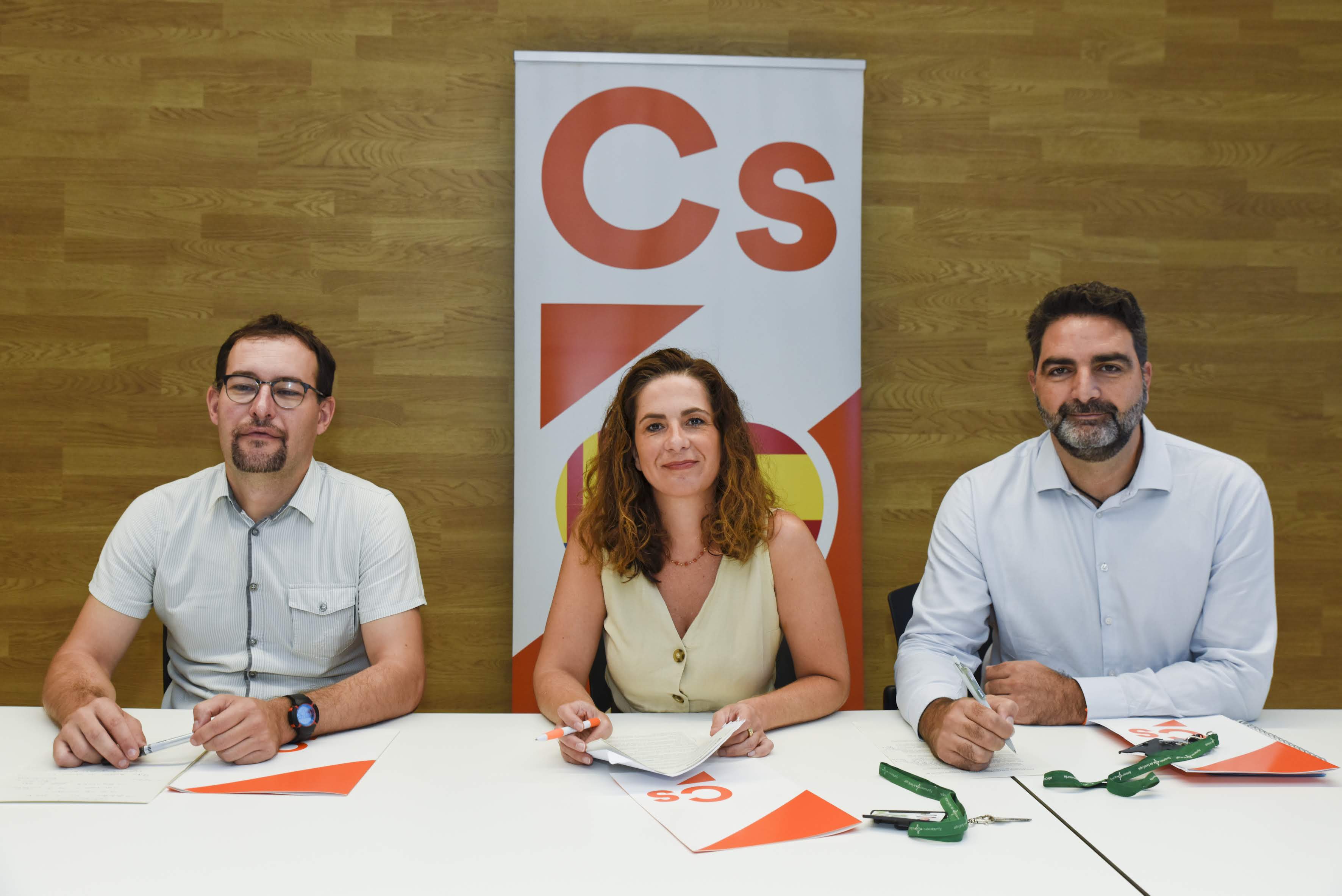 Els tres regidors de Ciutadans FOTO: Arxiu 