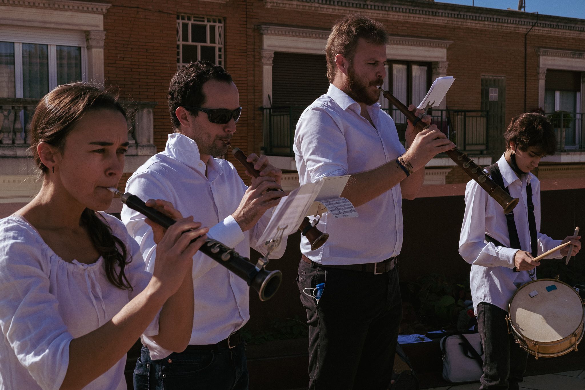 Actuació dels Caparrots i Capgrossos de Sant Cugat. FOTO: Ale Gómez