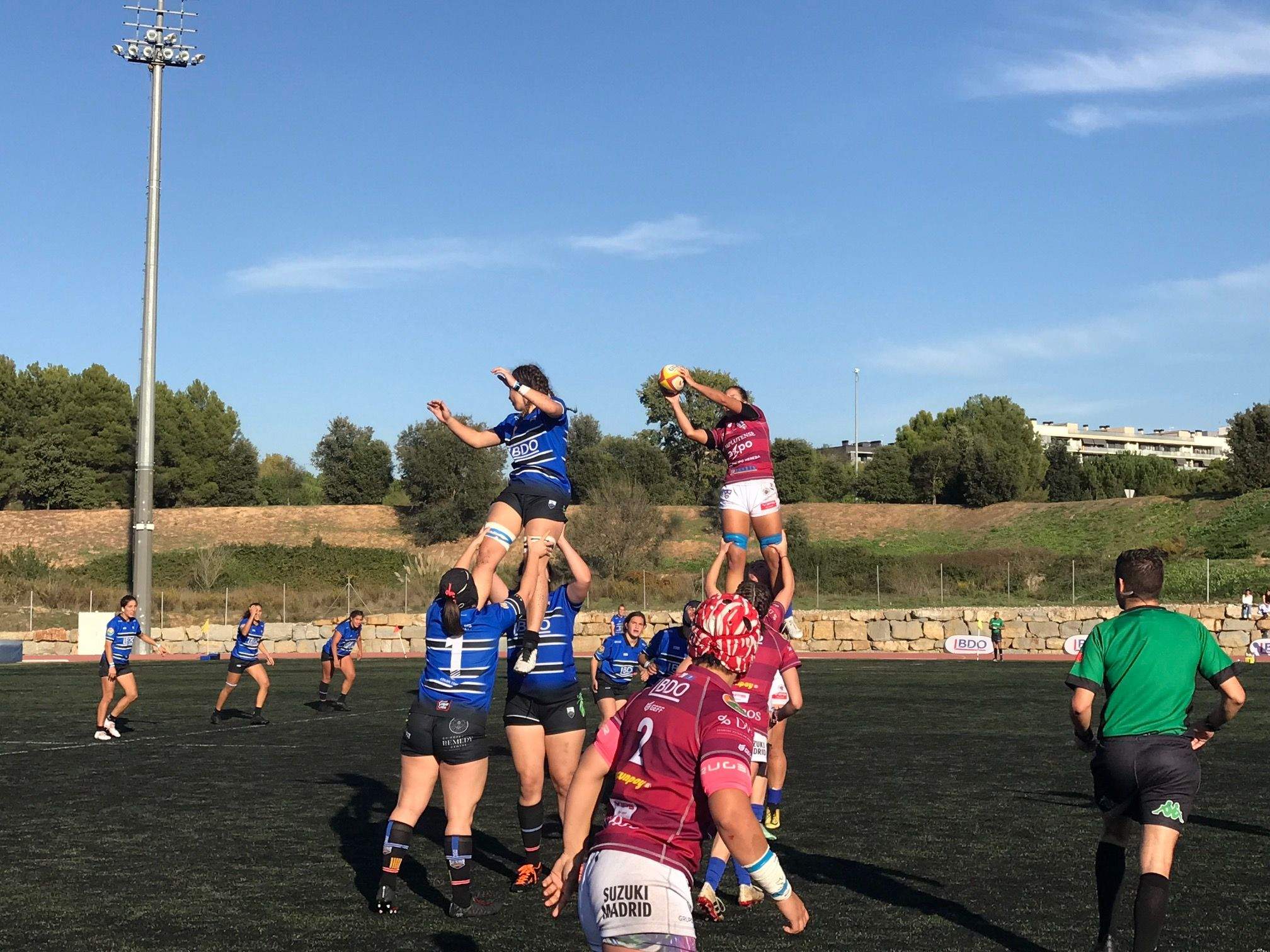 El Rugby Sant Cugat femení a plantat cara al totpoderós CR Complutense Cisneros. FOTO: Nielo Ballart