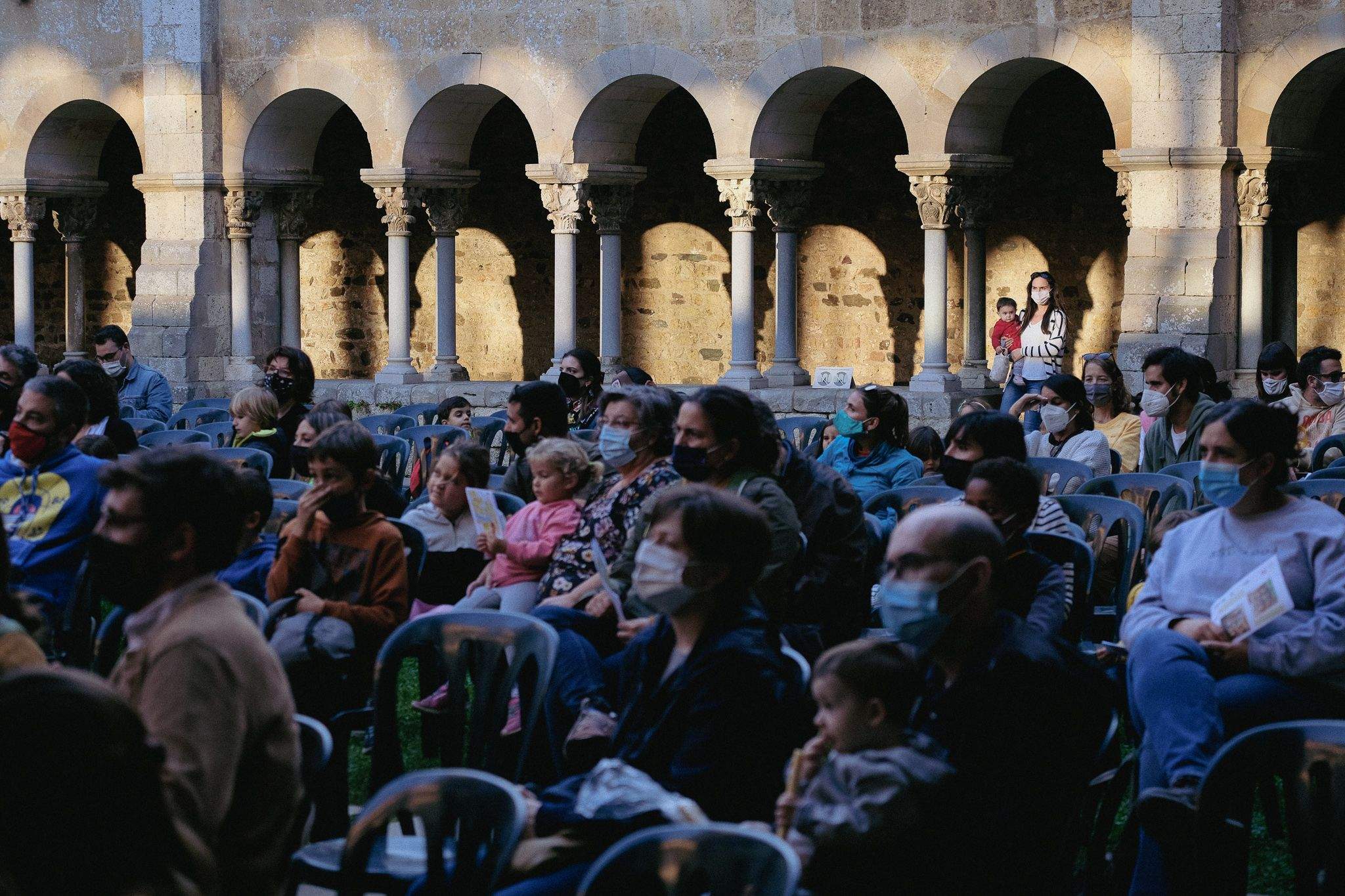 Presentació de les figures infantils dels Geganters de Sant Cugat al Claustre. FOTO: Ale Gómez