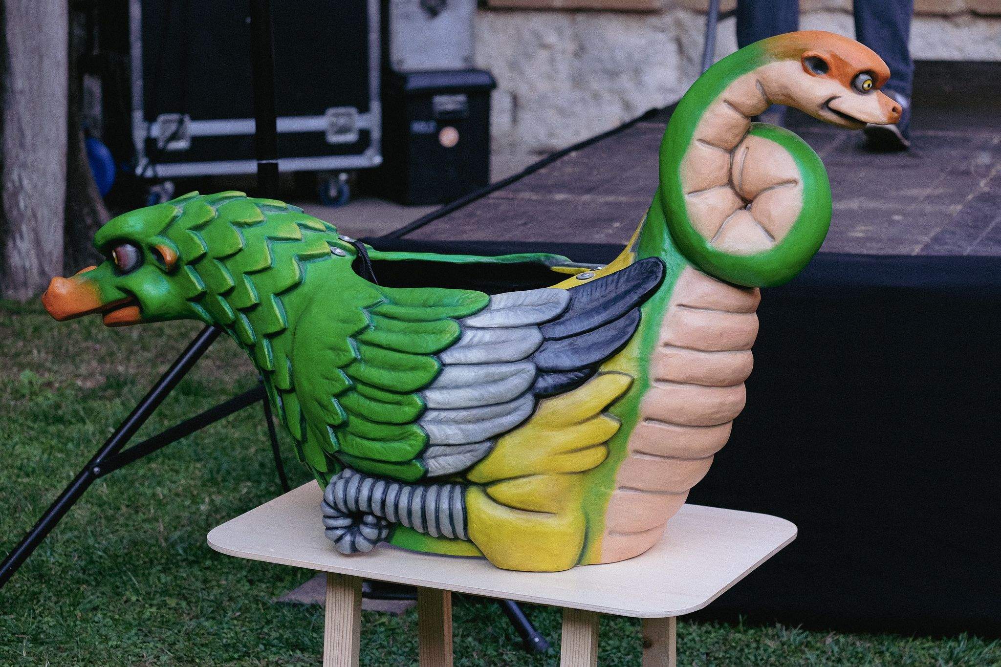 Presentació de les figures infantils dels Geganters de Sant Cugat al Claustre. FOTO: Ale Gómez