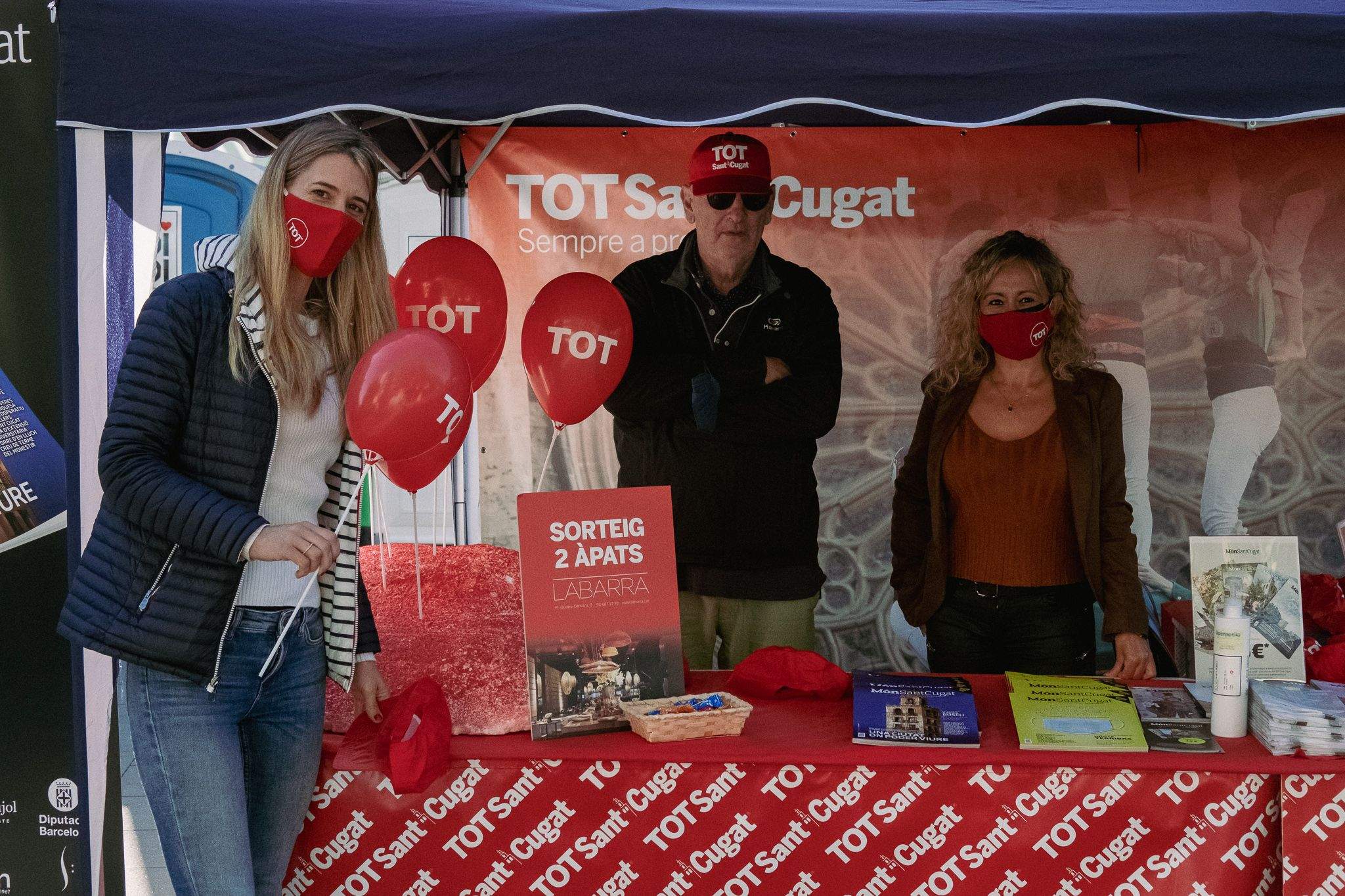 L'estand del TOT Sant Cugat a la Fira d'Entitats. FOTO: Ale Gómez