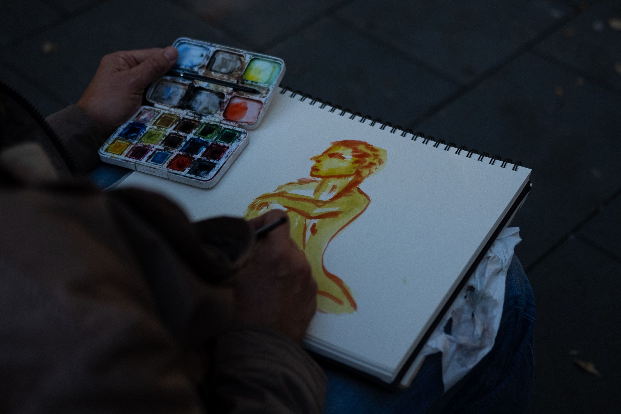 Taller de retrat a Model a l'estand de FIRART. FOTO: Ale Gómez