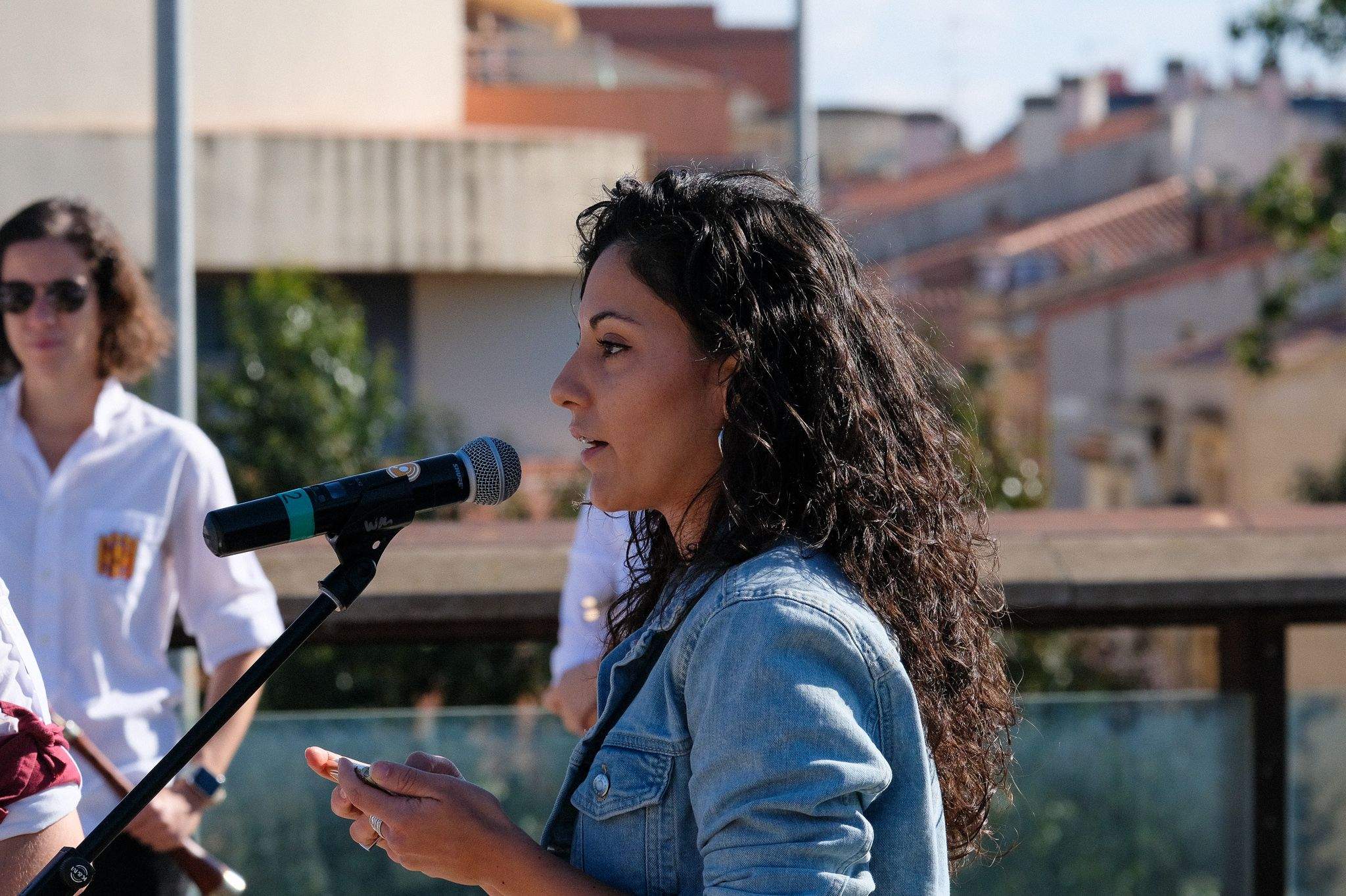 Lectura del Manifest Festa de Tardor a la plaça de l'U d'Octubre. FOTO: Ale Gómez