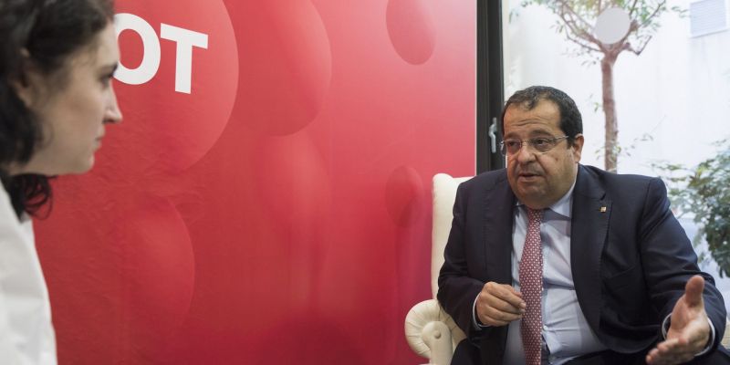 Elena durant l'entrevista FOTO: Bernat Millet 