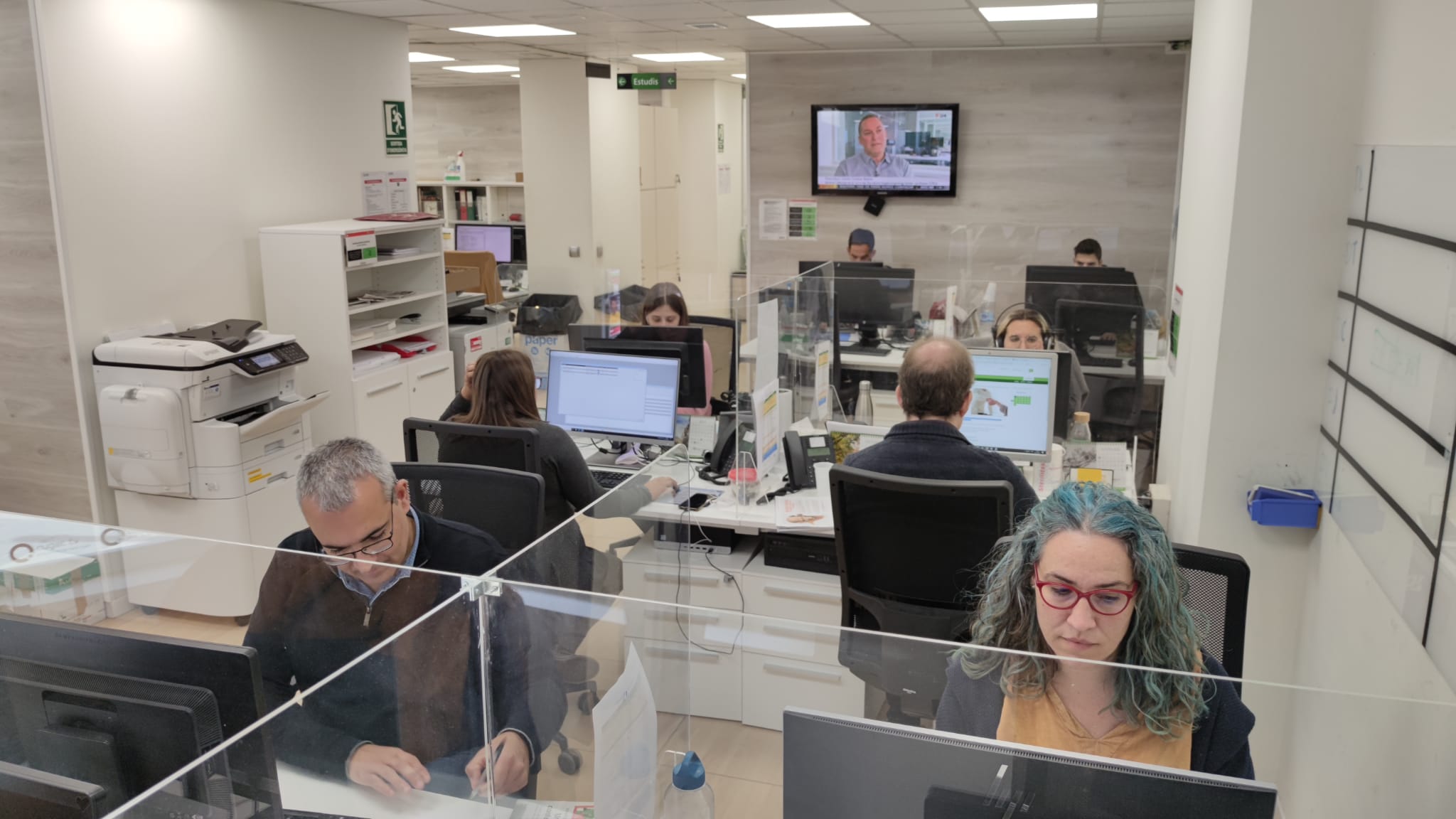 La redacció de Cugat Mèdia existeix des de fa 40 anys. FOTO: Cedida