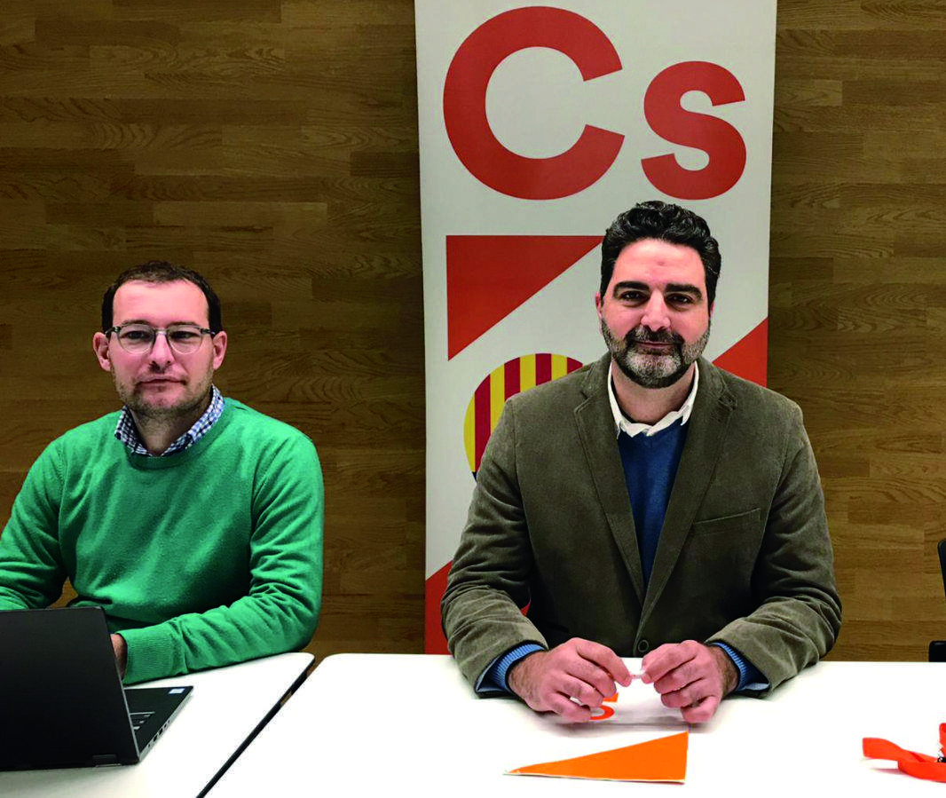 Sergio Blázquez i Aldo Ciprián, regidors de Ciutadans. FOTO: Arxiu