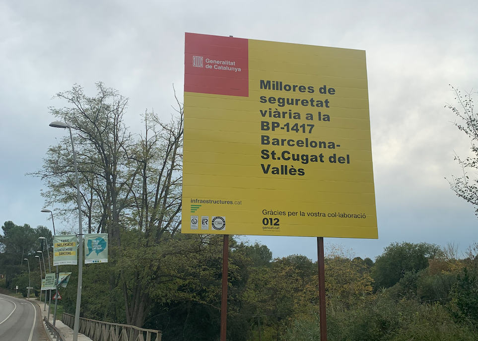 Les obres ja estan anunciades a l'Arrabassada FOTO: Associació Veïns Can Cortés