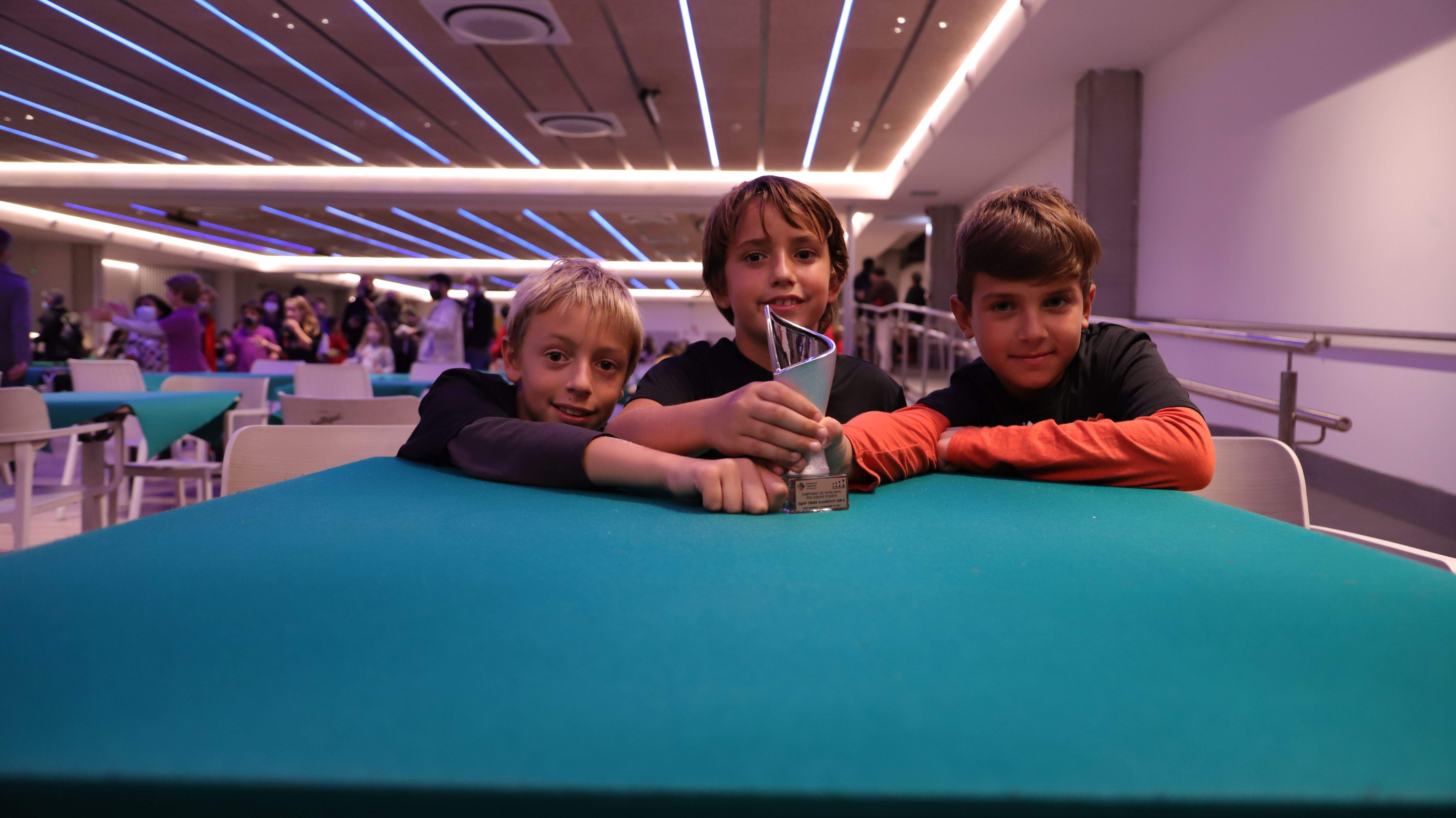 El Club d'Escacs Sant Cugat va acabar en la 3a posició del Campionat de Catalunya d'Escacs. FOTO: Cedida