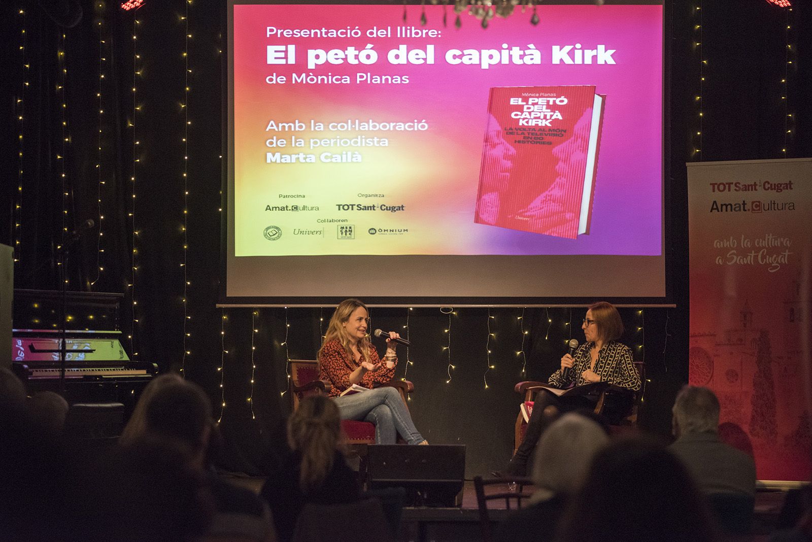 Presentació del llibre "El petó del capità Kirk" de Mònica Planas. Foto: Bernat Millet.