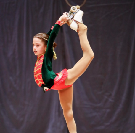 La santcugatenca Júlia Caravantes, del Club de Patinatge Artístic Ripollet. FOTO: Cedida