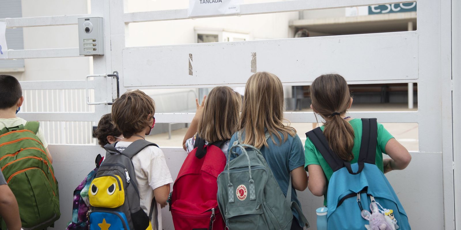 Primer dia d'escola del curs 2021-2022. FOTO: Anna Bassa