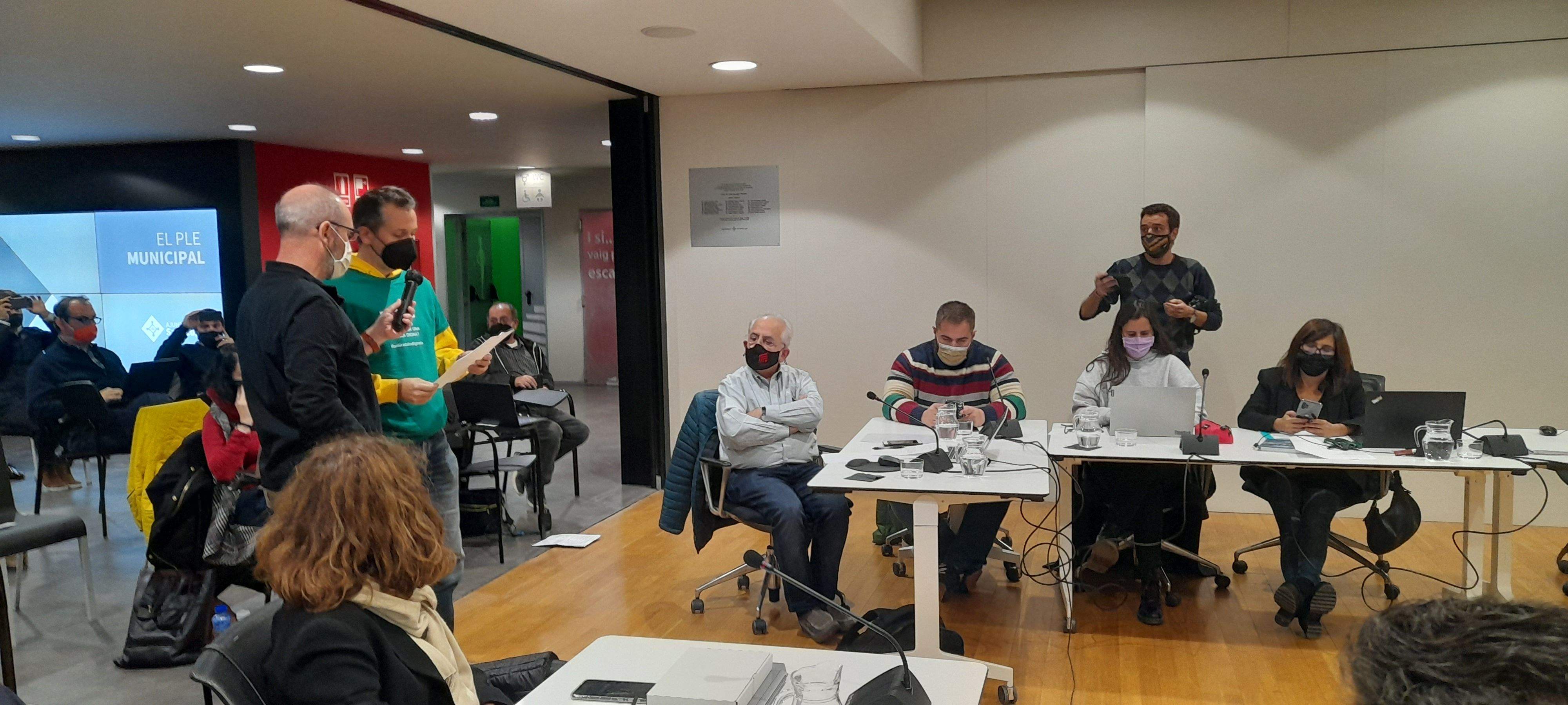 L'AFA La Mirada ha intervingut a l'audiència pública de novembre. FOTO: Cristina Cabasés