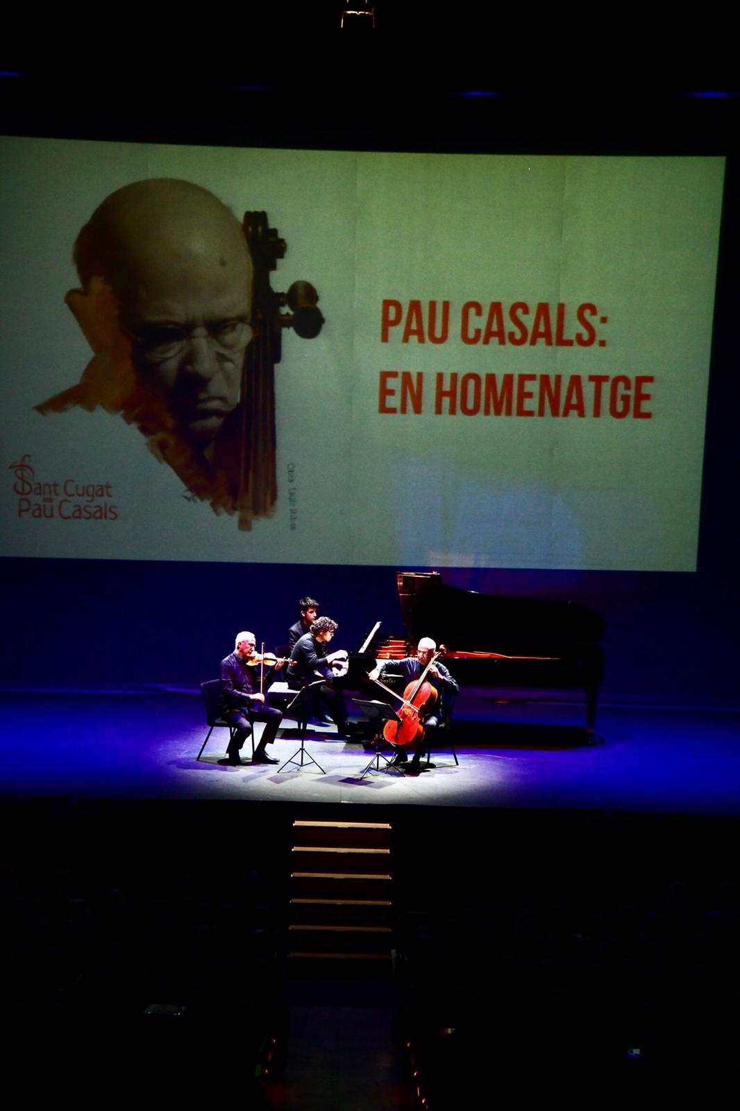 Sant Cugat va acollir un concert en homenatge als 50 anys que Pau Casals va rebre la Medalla de la Pau de les Nacions Unides. FOTO: Jordi García
