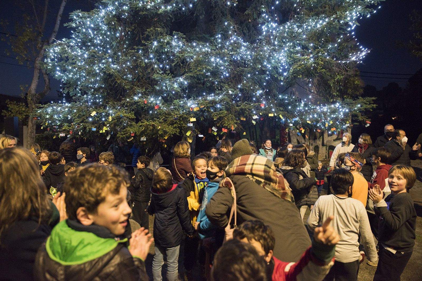 Encesa de llums de Nadal de Valldoreix. Foto: Bernat Millet.