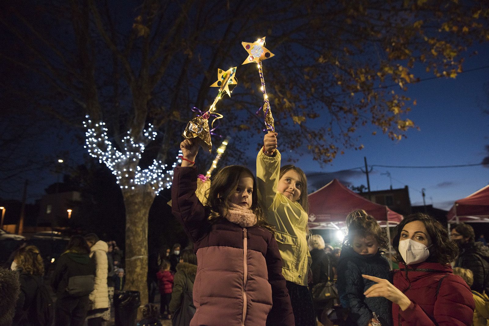 Encesa de llums de Nadal de Valldoreix. Foto: Bernat Millet.