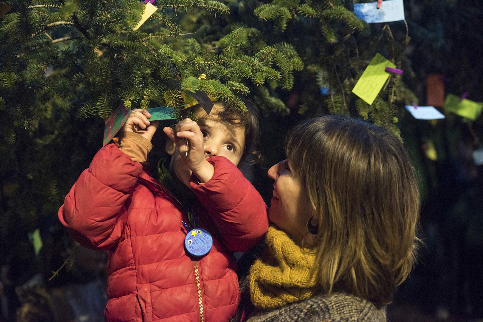 Encesa de llums de Nadal de Valldoreix. Foto: Bernat Millet.