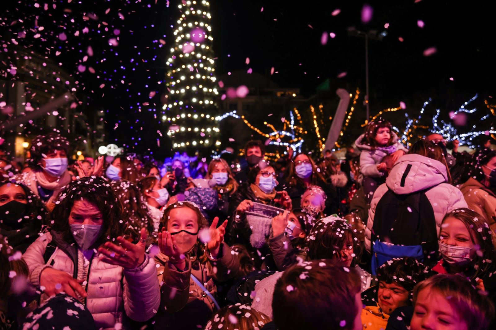 Festa d'Encesa dels Llums de Nadal a Sant Cugat. FOTO: Lali Puig