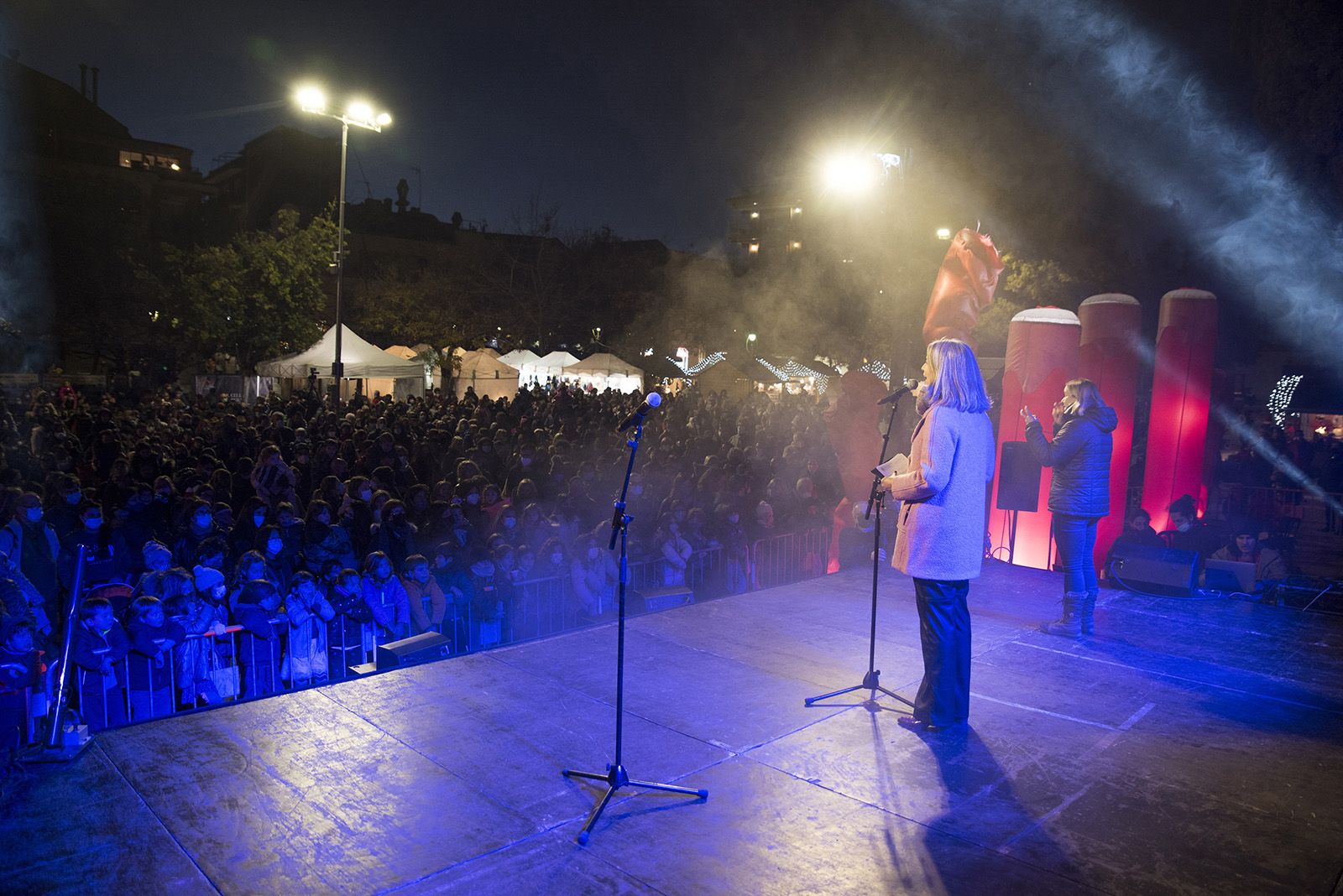Festa d’encesa de les llums de Nadal de Sant Cugat. Foto: Bernat Millet.