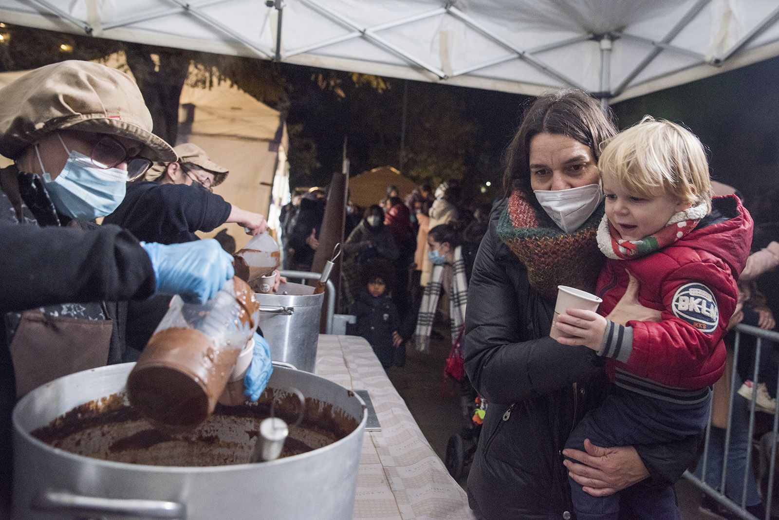 Festa d’encesa de les llums de Nadal de Sant Cugat. Foto: Bernat Millet.