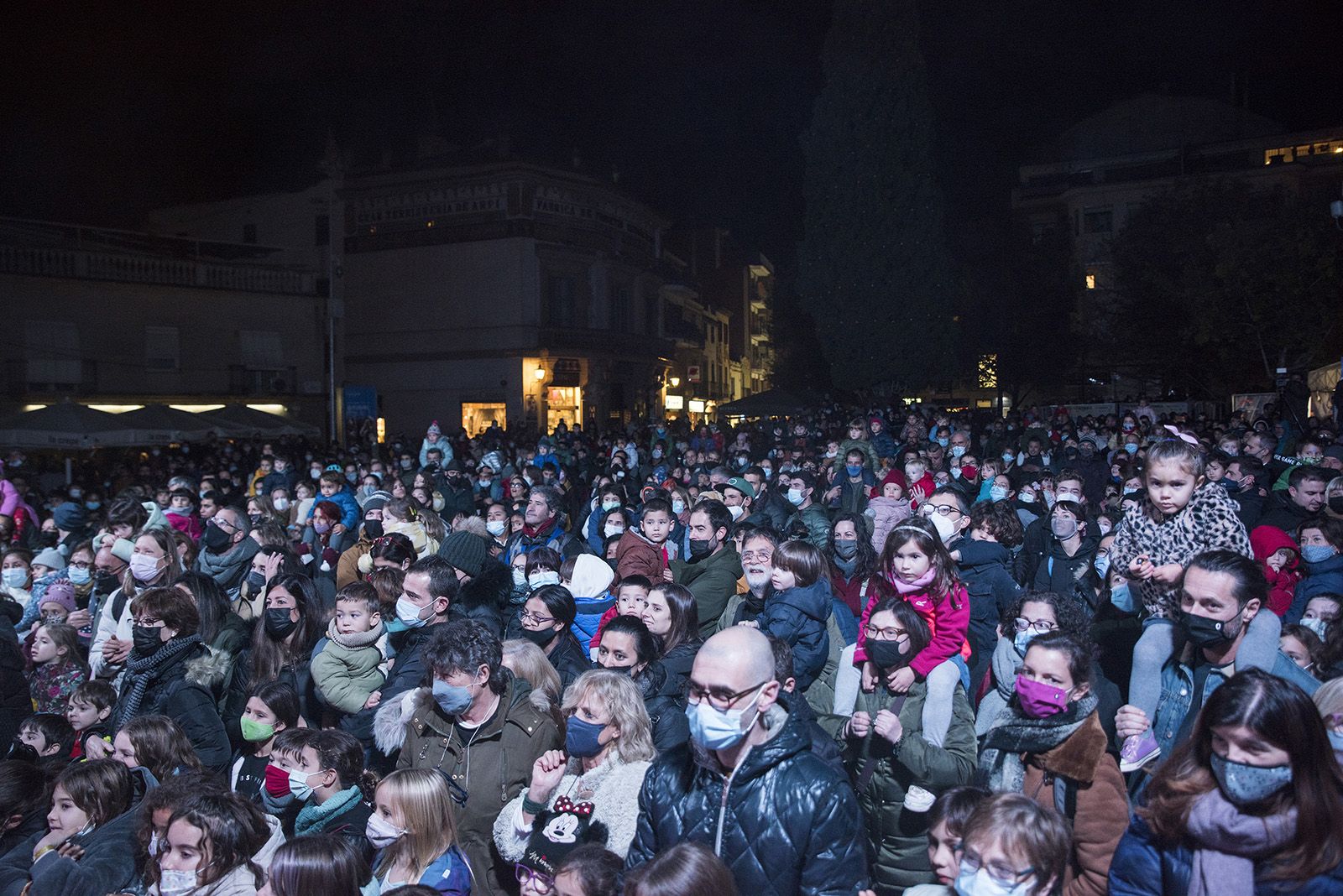 Festa d’encesa de les llums de Nadal de Sant Cugat. Foto: Bernat Millet.
