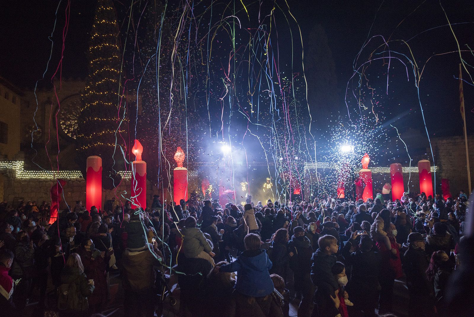 Festa d’encesa de les llums de Nadal de Sant Cugat. Foto: Bernat Millet.