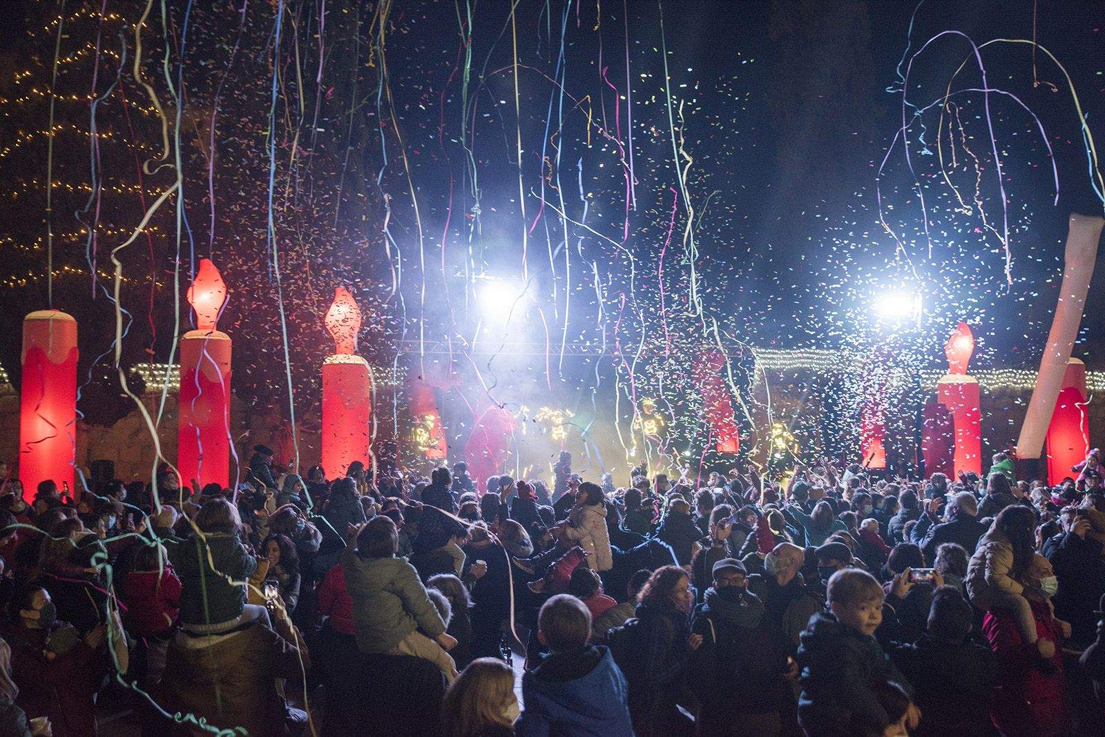 Festa d’encesa de les llums de Nadal de Sant Cugat. Foto: Bernat Millet.