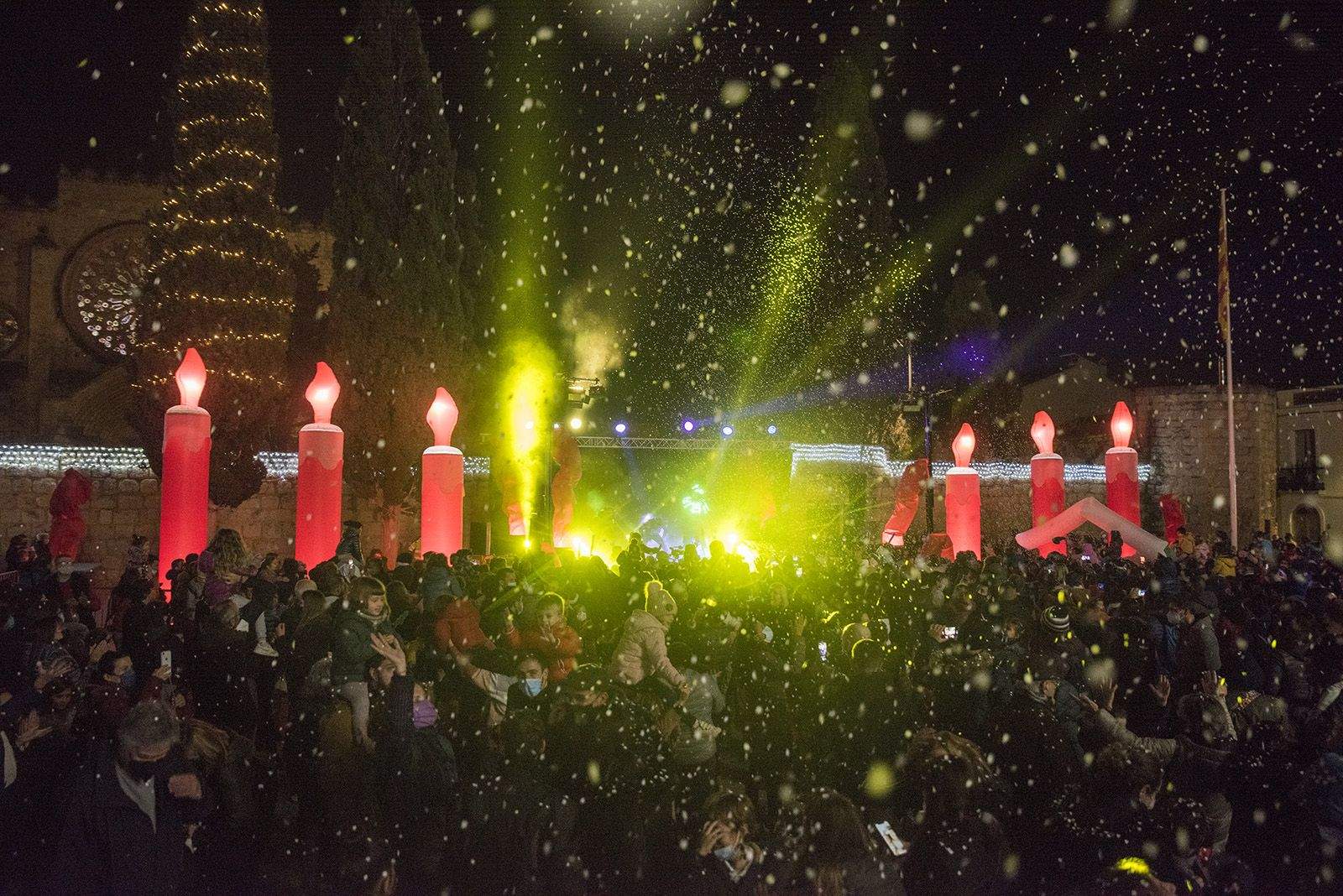Festa d’encesa de les llums de Nadal de Sant Cugat. Foto: Bernat Millet.